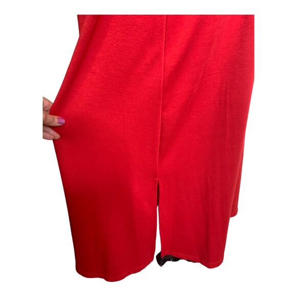 Violet Weekend red ruffled sleeves maxi dress size large - Picture 9 of 12